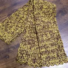 手編み　マフラー　ハンドメイド