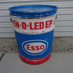 エッソ ESSO オイル缶 ペール缶 ブリキ ヴィンテージ　昭和レトロのサムネイル