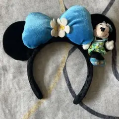 【値下げ】ディズニー　ミニー・マウス 耳付きカチューシャ