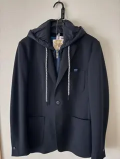 Desigual フード付きネイビー テーラードジャケット