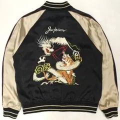 259ぬ　別珍　ヒューストン　初期タグ　スカジャン　ベロア　リバーシブル　龍　鷹 別珍 ヒューストン 初期タグ スカジャン ベロア リバーシブル 龍