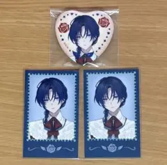 にじさんじ Rose Valentine 花籠つばさ チェキ 缶バッジ