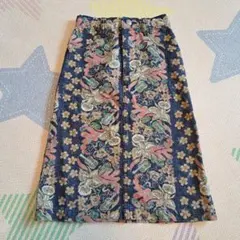 花柄デニムスカート　ビームス　キッズ　子供服　ハワイアン　アロハシャツ柄のサムネイル