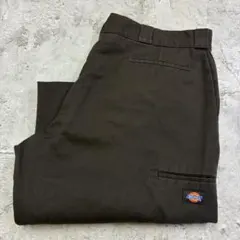 Dickies　ルーズフィット　ダブルニーワークパンツ　W43 ブラウン　古着のサムネイル
