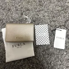 FURLA ゴールド レザー 名刺入れのサムネイル