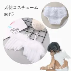 天使の羽 ハーフバースデー 100日祝い 月齢フォト ニューボーン