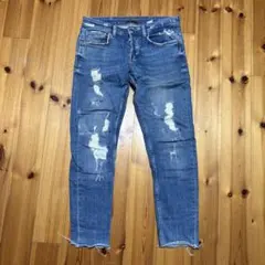 ZARA MAN ダメージ加工 スキニーデニム