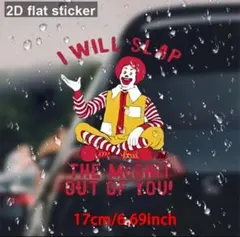 ロナルド・マクドナルド 特大ステッカー 17cm