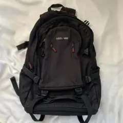 黒リュック 大容量 多ポケット 通勤通学 カジュアル