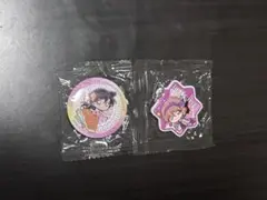 くら寿司 ビッくらポン ピンバッジ(毛利蘭)、キーホルダー(灰原哀)