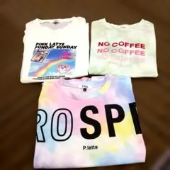 美品 ピンクラテ トップス3枚セット！M 165cm