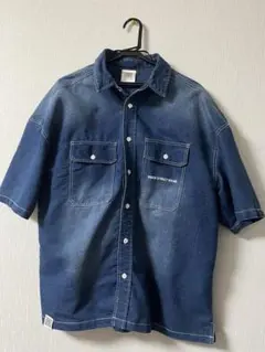 VISION STREET WEAR 半袖デニムシャツ M デニムブルー