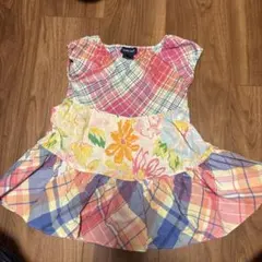 Ralph Lauren 80cm半袖ドッキングワンピース