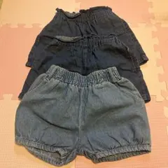 ボトムス　ショートパンツ　キュロット　子供