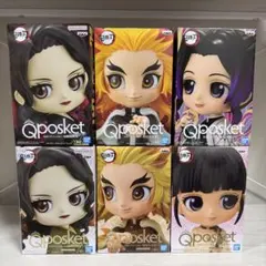 【新品未開封】鬼滅の刃 Qposket フィギュア 6点セット