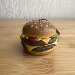 【非売品】 マクドナルド ダブルチーズバーガー ストラップ キーホルダー
