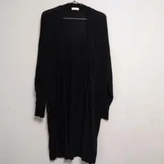 earth music&ecology ロングカーディガン　ブラック　Fサイズ