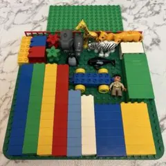 LEGO Duplo 7618(旧Ver.) 楽しいどうぶつえん、基礎板セット