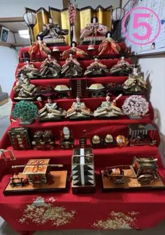 雛人形　七段飾り　直接引き取り限定 雛人形七段十五人飾りセット【P81125】 やっぱり七段十五人飾リ