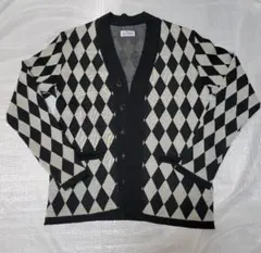 ダイヤモンドパターン カーディガン