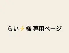 らい様専用ページ