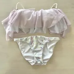 【美品】To the seaフリルビキニ セパレート水着 花柄 オフショルのサムネイル