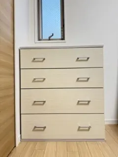 ニトリ 廃盤モデル ローチェスト カーシー 収納タンス 引き出し5杯 ホワイト ニトリ 廃盤モデル ローチェスト カーシー 収納タンス 引き出し5杯