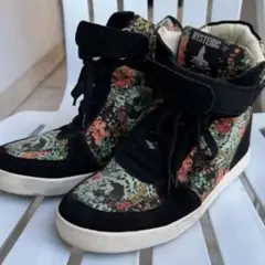 HYSTERIC GLAMOUR パイソン柄 ハイカット スニーカー ブラック HYSTERIC GLAMOUR パイソン柄 ハイカット スニーカー ブラック - メルカリ