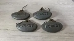 【本日まで】ROCKET　鋳物製　重り 4個　アンティーク雑貨