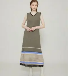 MURRAL 21SS ノースリーブ ニットワンピース　dress サマーニット 2026年最新】MURRAL シルエット：フレア レディース ノースリーブ