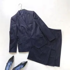 【大きいサイズ】NEWYORKER スカートスーツセットアップ 13号 ブラック