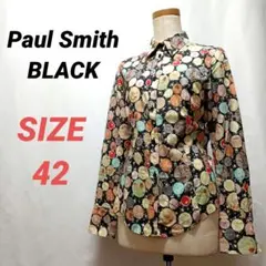 Paul Smith　ポールスミス　総柄ブラウス　花柄　レディース　黒　42のサムネイル