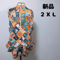 花柄 レトロ香港風 カップル着 春新作 ゆったりシャツ アウター 長袖トップス