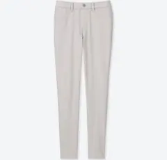 ユニクロ　美品　ライトグレー　ウルトラストレッチレギンスパンツ