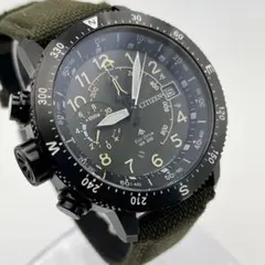 シチズン ミリタリー エコドライブ CITIZEN - 美品 CITIZEN AW1410-32X