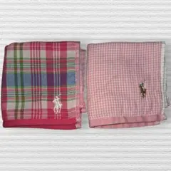 Polo　Ralph　Lauren 　ポロ　ラルフ　ローレン　ハンカチ　ピンク