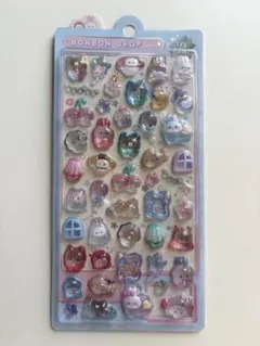 ボンボンドロップシール　きぐるみボンボン