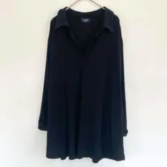 JONES NEW YORK とろみ 長袖シャツ ブラック 黒 レディース