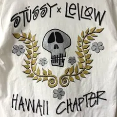 ハワイ限定 stussy Leilow コラボ 4周年 tシャツ ホワイト M