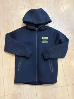 ZARA キッズ ジップアップパーカー ブラック キルティング袖　152cm