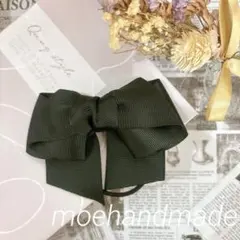 ヘアゴム ୨୧ ブラック チアリボン レディース キッズリボン 親子で使える 2