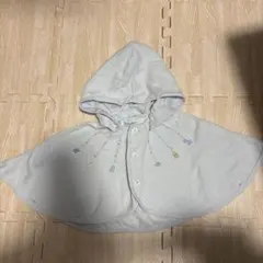 familiar ベビーポンチョ 60-90 ライトブルー