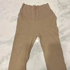 マタニティパンツ　ベージュ　Fサイズ