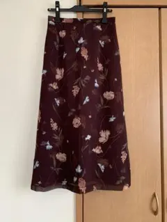 花柄ロングスカート　Ｍ