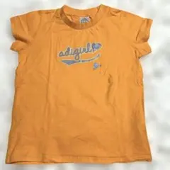 adidas オレンジ Tシャツ キッズ150サイズ綿100%夏爽やか