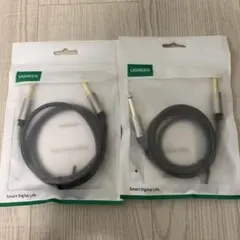 UGREEN 6.35 1mオーディオケーブル 2本