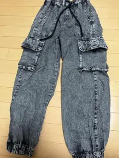 ピンクラテMサイズ ブラックカーゴパンツ