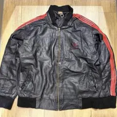 adidas レザージャケット vintage RUNDMC 80s