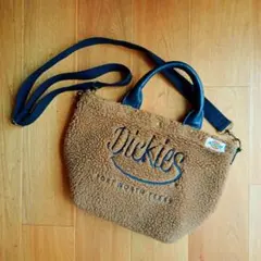 Dickies ボア ショルダーバッグ ブラウン