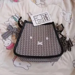 miffy ミニトート　ツイードPOPUPショルダーバッグ